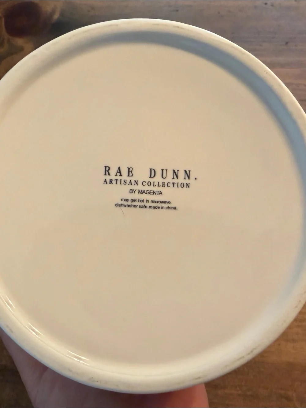 Rae Dunn white turquoise